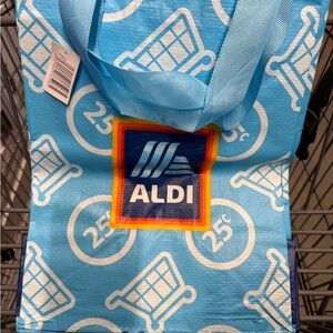 ALDI Blue Reusable Shopping Tote Bag - NWT